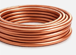 Coil of SWG22 copper piping